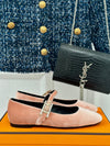 HERME* Hermes Spring and Summer New Classic H Buckle Mary Jane Shoes Series VIP 1:1