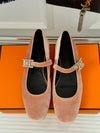 HERME* Hermes Spring and Summer New Classic H Buckle Mary Jane Shoes Series VIP 1:1