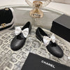 Xiang 2024ss bow elastic one-strap flat shoes VIP 1:1