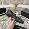 Xiang 2024ss bow elastic one-strap flat shoes VIP 1:1