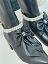 Chanel 24P new big bow pearl double C boots series VIP1:1