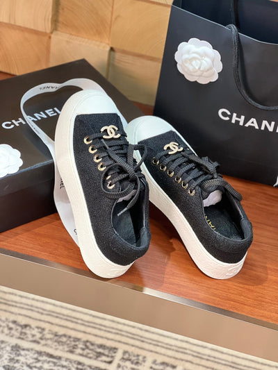 Chanel furry thick-soled sneakers VIP1:1