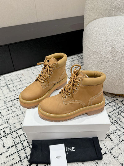 Big yellow boots new style martin boots frosted celine VIP1:1