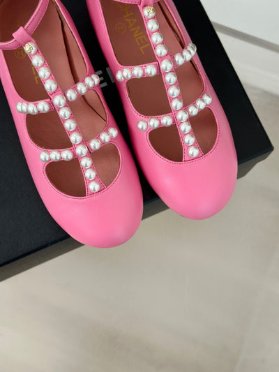 Elegant Chanel Pearl Mary Jane Shoes 2024SS VIP1:1