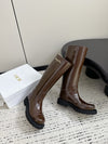 Autumn and winter retro British style brogue new knight boots Dior VIP1：1