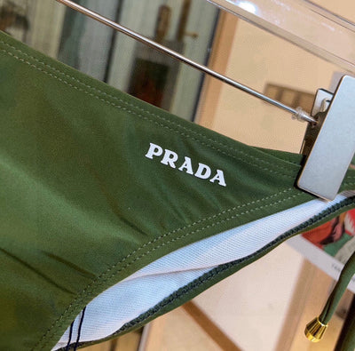 Green swimsuit Prada new ss2024