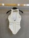 White swimsuit Chanel new ss2024