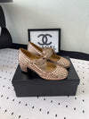 Bow rhinestone Mary Jane shoes Chanel VIP1:1