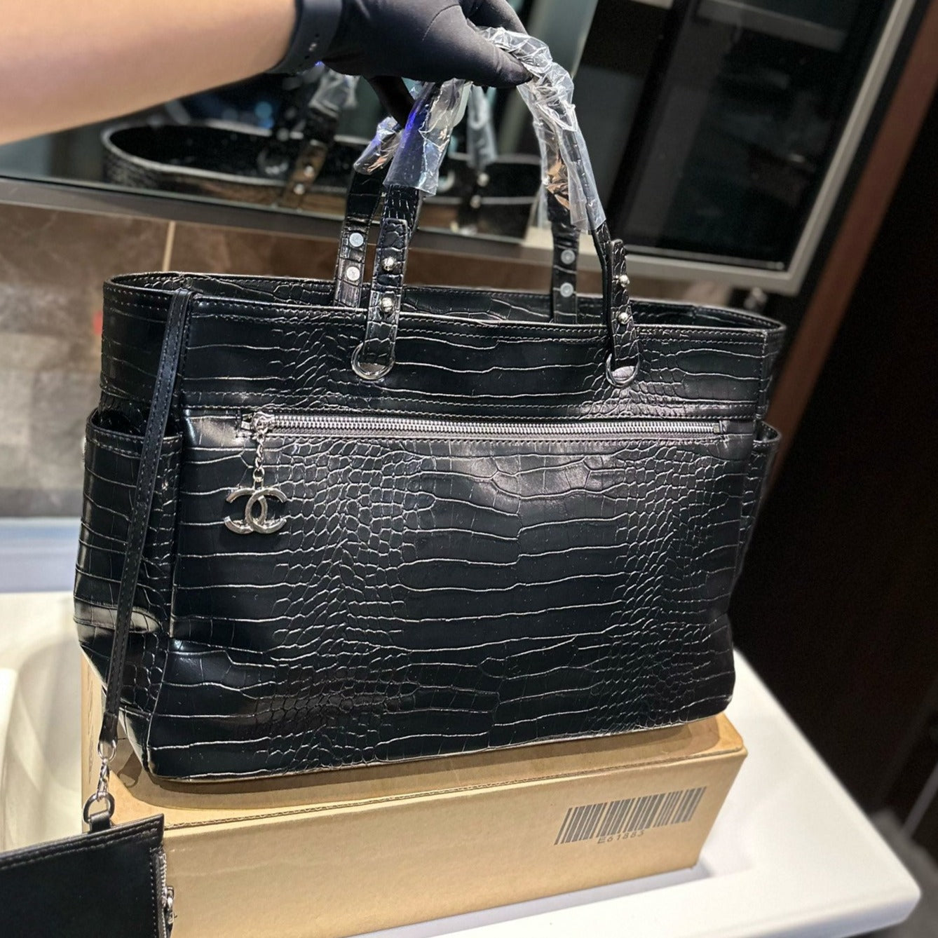 Black Tote Bag New Chanel Zipper