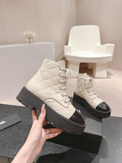 Classic Autumn and Winter Chanel Diamond Thick-soled Ankle Boots Series VIP1:1