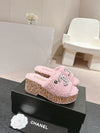 Pink Fur Slippers Chanel VIP1:1