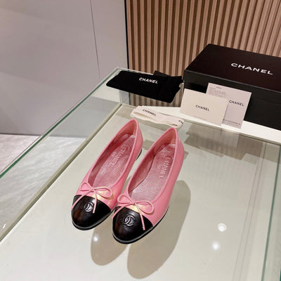 Pink Chanel classic ballet shoes VIP1:1