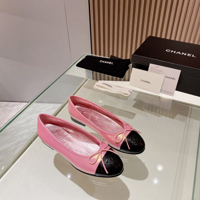 Pink Chanel classic ballet shoes VIP1:1