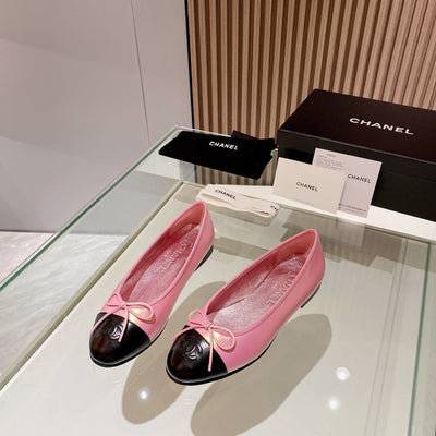 Pink Chanel classic ballet shoes VIP1:1