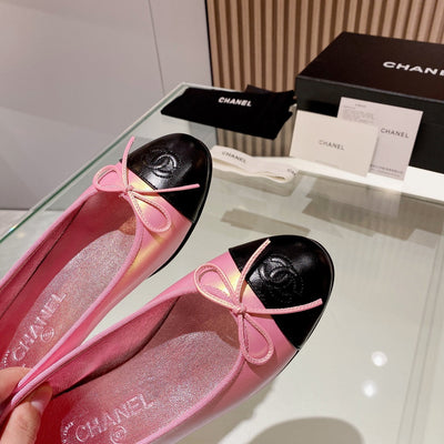 Pink Chanel classic ballet shoes VIP1:1