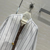 Loew* 24SS Metal Button Striped Shirt 1:1 VIP 8