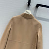 Herm* 24SS buckle long 100% sheepskin coat 1:1 VIP 8