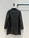 Herm* 24SS buckle long 100% sheepskin coat 1:1 VIP 8