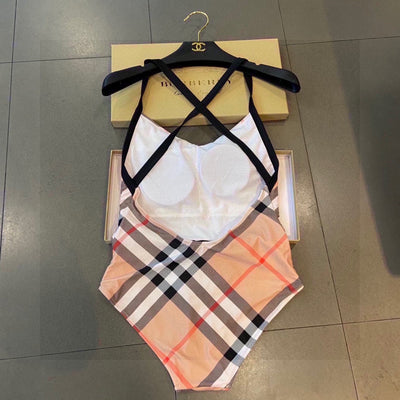 Plaid print swimsuit 2024SS new Burberry