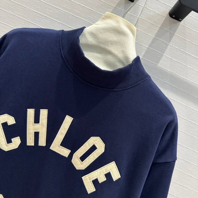 Chlo* 24SS Stand Collar Embroidered Sweatshirt 1:1 VIP 8