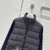 Moncl* 24SS sweatshirt knitted stitching down jacket 1:1 VIP 8