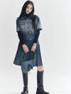 DIO* 24SS gradient washed denim short sleeve jacket/skirt 1:1 VIP 8