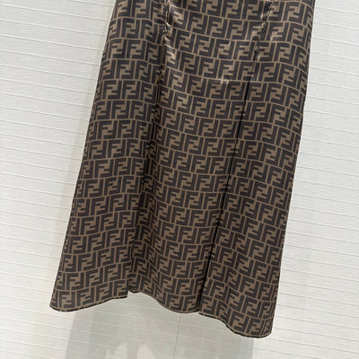 FEN* 24SS Letter Print Silk Shirt/Skirt 1:1 VIP 8