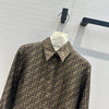 FEN* 24SS Letter Print Silk Shirt/Skirt 1:1 VIP 8