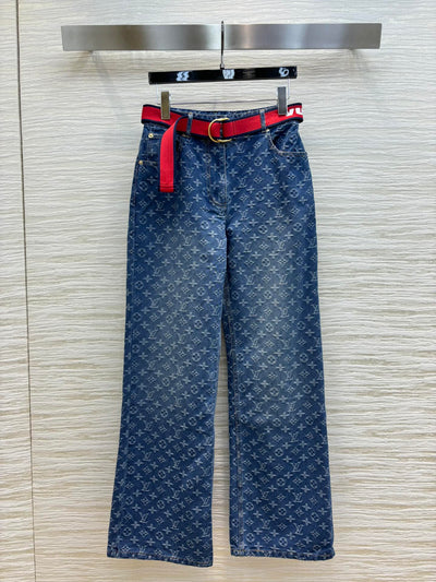 LOU* 24SS denim jacquard trousers 1:1 VIP 8