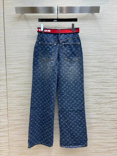 LOU* 24SS denim jacquard trousers 1:1 VIP 8