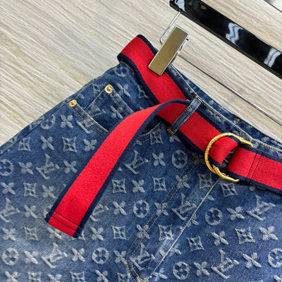 LOU* 24SS denim jacquard shorts 1:1 VIP 8