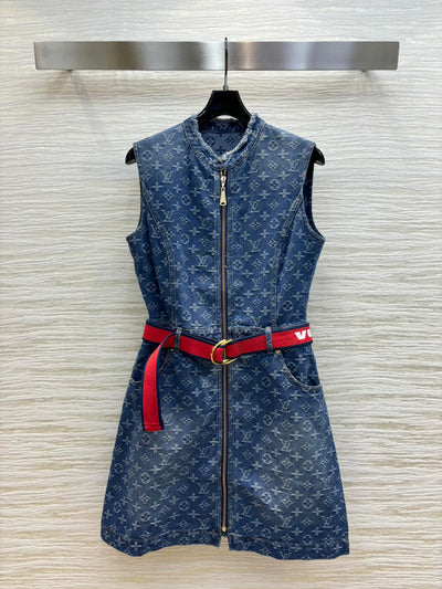 LOU* 24SS Denim Vest Dress 1:1 VIP 8