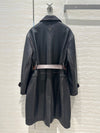 PRA* 24SS 100% sheepskin long trench coat 1:1 VIP