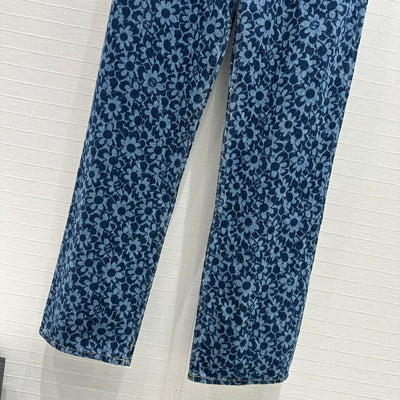 CHAN* 24SS Floral Straight Jeans 1:1 VIP