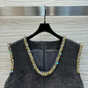 MIU* 24SS rhinestone embellished sleeveless dress 1:1 VIP