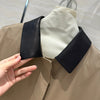 Herm* 24SS 100% sheepskin mid-length trench coat 1:1 VIP