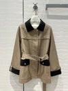 Herm* 24SS 100% sheepskin mid-length trench coat 1:1 VIP