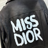 DIO* 24SS 100% Sheepskin Letter Graffiti Leather Jacket 1: 1VIP