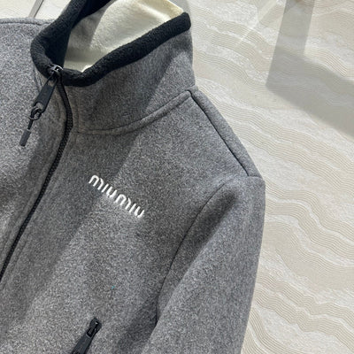 MIU* 24SS Grey Jacket/Short Skirt 1:1 VIP