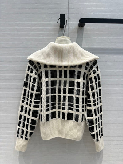 LOU*24SS Cashmere Lapel Zipper Jacket 1:1 VIP