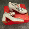 Christia** Loubout** red bottom thick heel shoes rhinestone wedding dinner