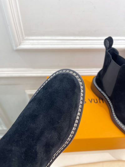 Louis Vuitton new 2025 new high quality VIP1:1 thick sole Chelsea ankle boots collection