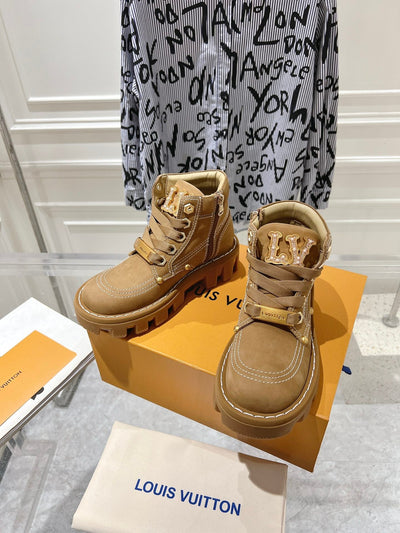 Louis Vuitton new 2025 new high quality VIP1:1 thick sole short boots Martin boots