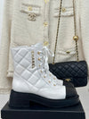 CHANE**2025 autumn and winter new VIP1:1 diamond letter thick heel short boots