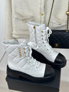 CHANE**2025 autumn and winter new VIP1:1 diamond letter thick heel short boots