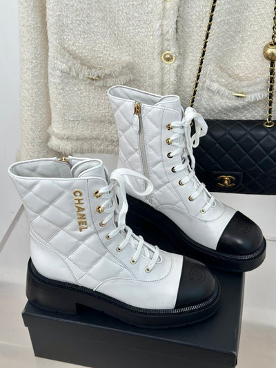 CHANE**2025 autumn and winter new VIP1:1 diamond letter thick heel short boots