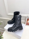 Dio* 2025 autumn and winter new VIP1:1 rattan check motorcycle boots