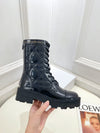 Dio* 2025 autumn and winter new VIP1:1 rattan check motorcycle boots