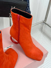 Ferragam*2025 autumn and winter new VIP1:1 metal heel short boots