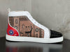 Christia* Loubouti* Men's Red Sole High Top Shoes